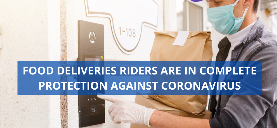 Food Deliveries Riders Are In Complete Protection Against Coronavirus